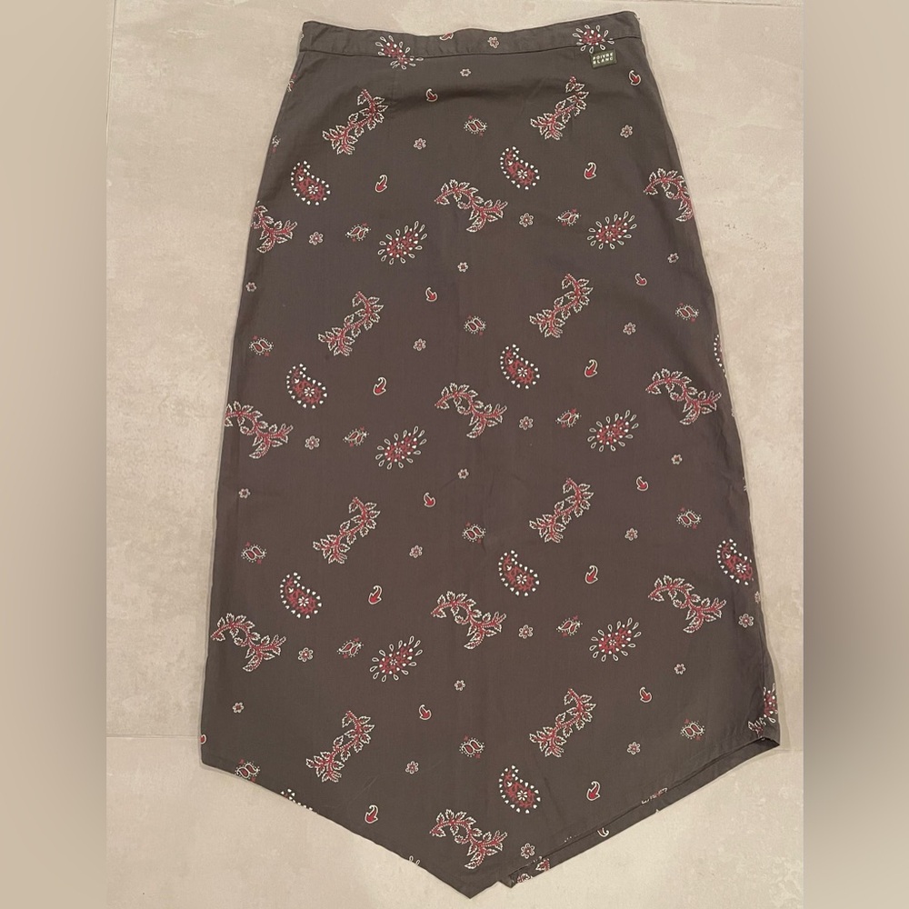 New French Poivre Blanc cotton long skirt.